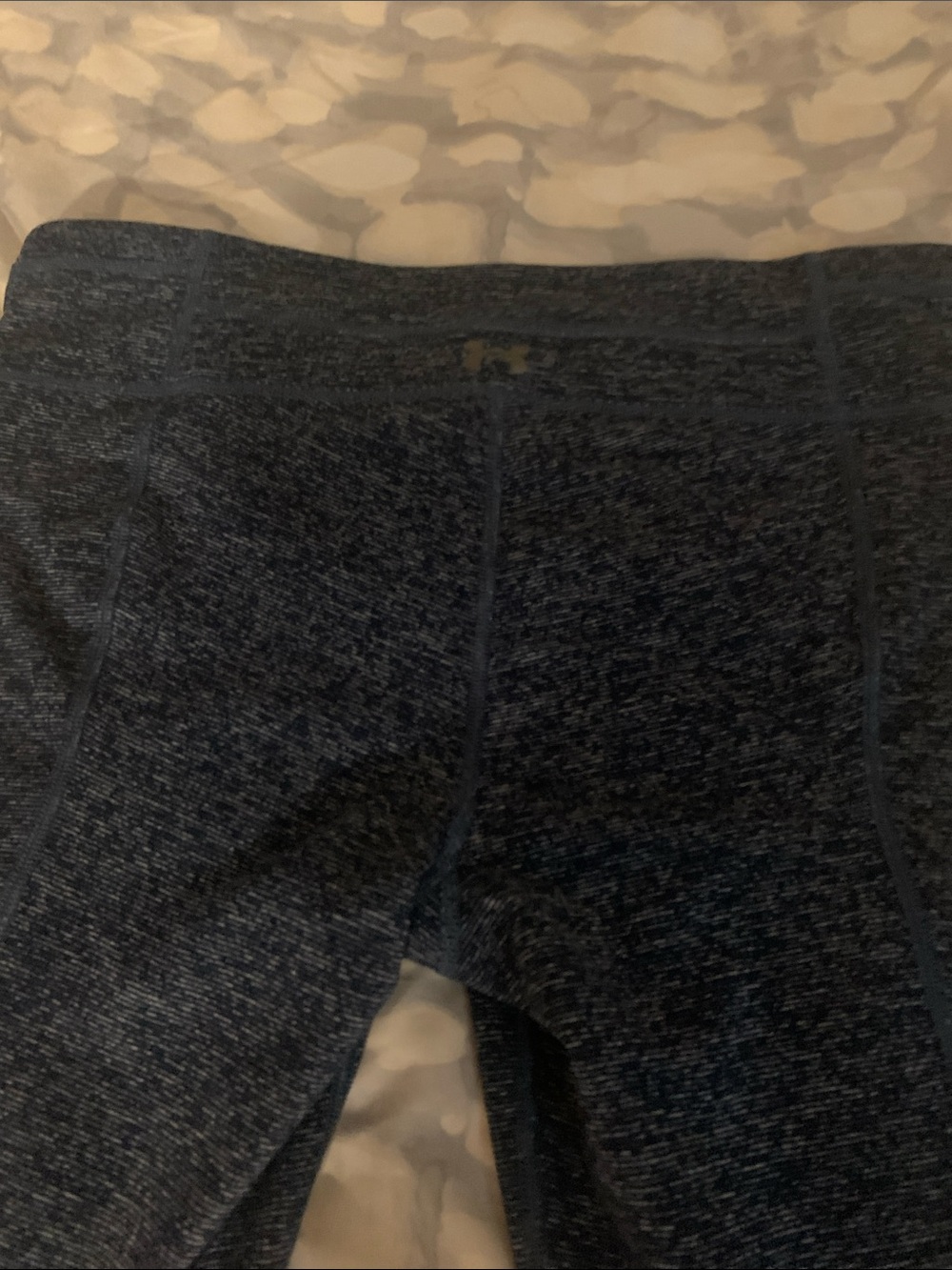 Under Armour Kids' Heathered Navy Performance Leggings